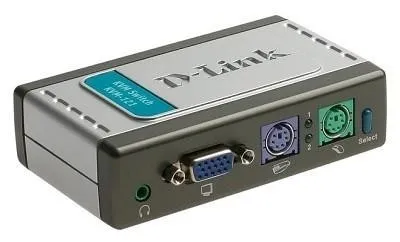 KVM-переключатель 2PORT KVM-121 D-LINK