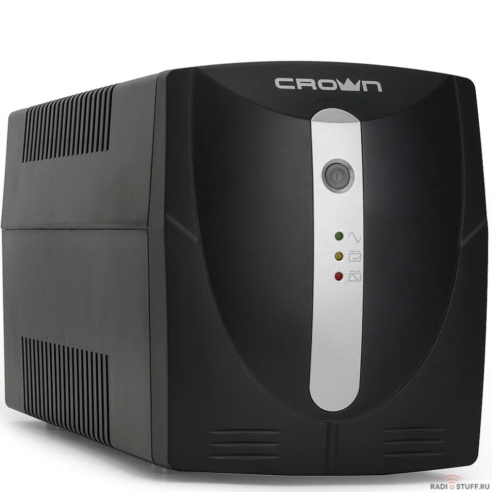 CROWN ИБП CMU-1000X {1000VA/700w; Line Interactive;3 х EURO; 12V7AH х 2}