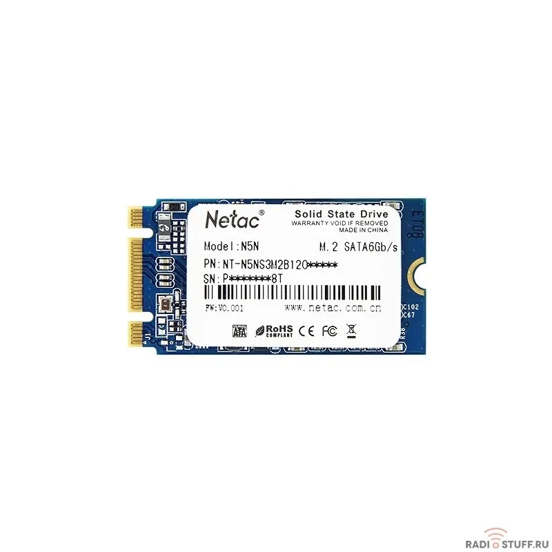 Накопитель SSD Netac mSata N5M 1Tb NT01N5M-001T-M3X TLC