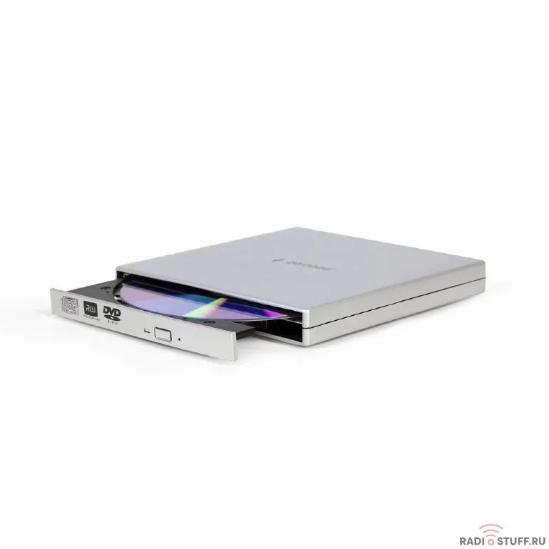 USB 2.0 Gembird DVD-USB-02-SV пластик, серебро 