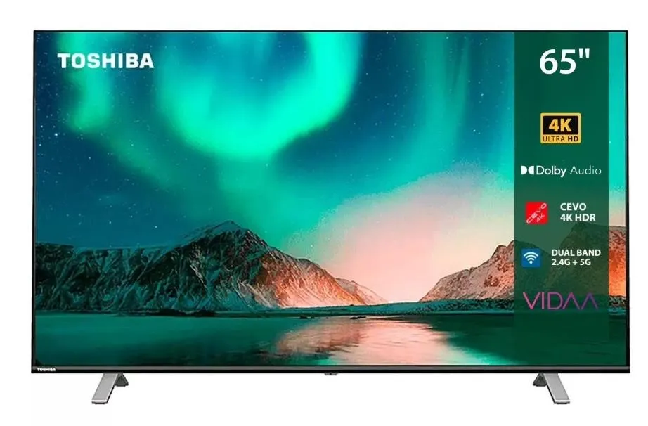 Телевизор TOSHIBA 65" 4K/Smart/UHD 3840x2160 Wi-Fi 802.11n Bluetooth VIDAA черный 65U5069