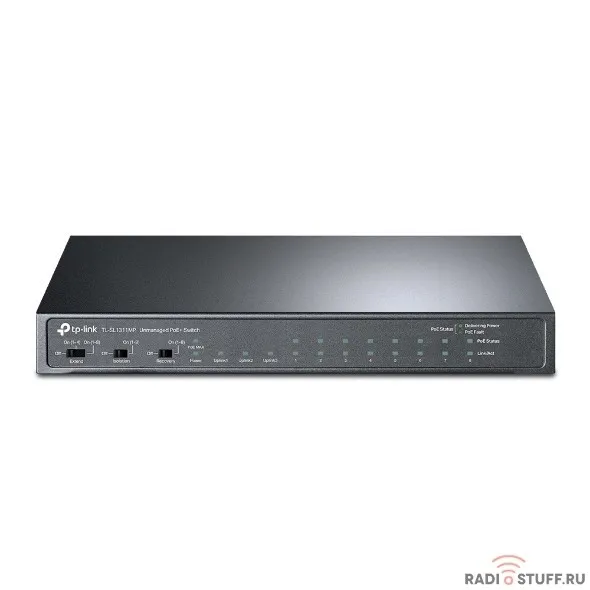 TP-Link TL-SL1311MP Настольный коммутатор на 8 PoE+ портов 10/100 Мбит/с и 3 гигабитных порта