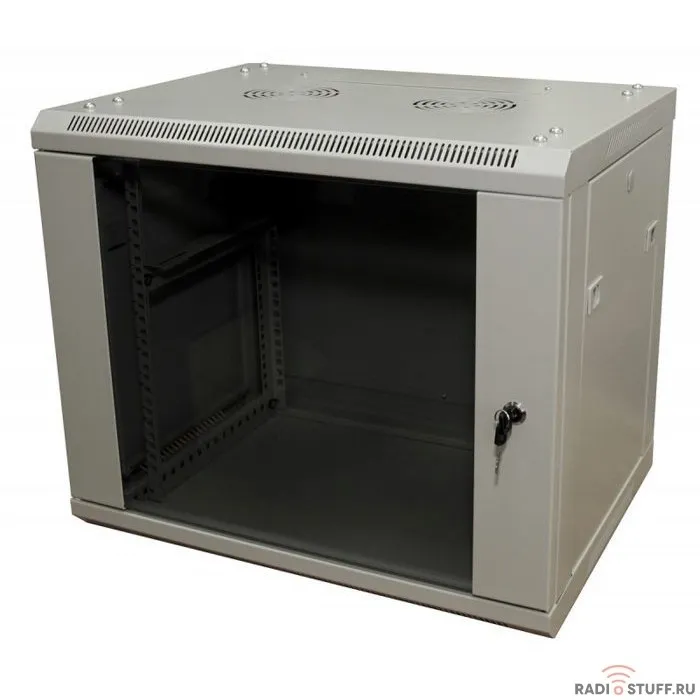 Шкаф телекоммуникационный, 6U, (600х450мм), черный, 5bites