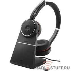 Jabra 7599-838-199 Гарнитура Jabra Evolve 75 Stereo UC, Charging stand & Link 370(7599-838-199)
