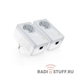 TP-Link TL-PA4010P KIT AV600 Комплект адаптеров Powerline со встроенной розеткой