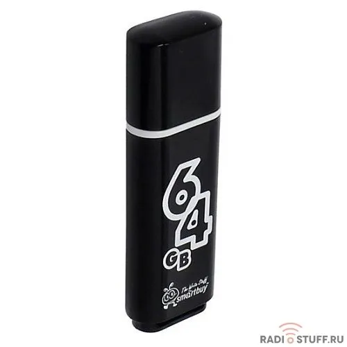 Smartbuy USB Drive 64Gb Glossy series Black SB64GBGS-K