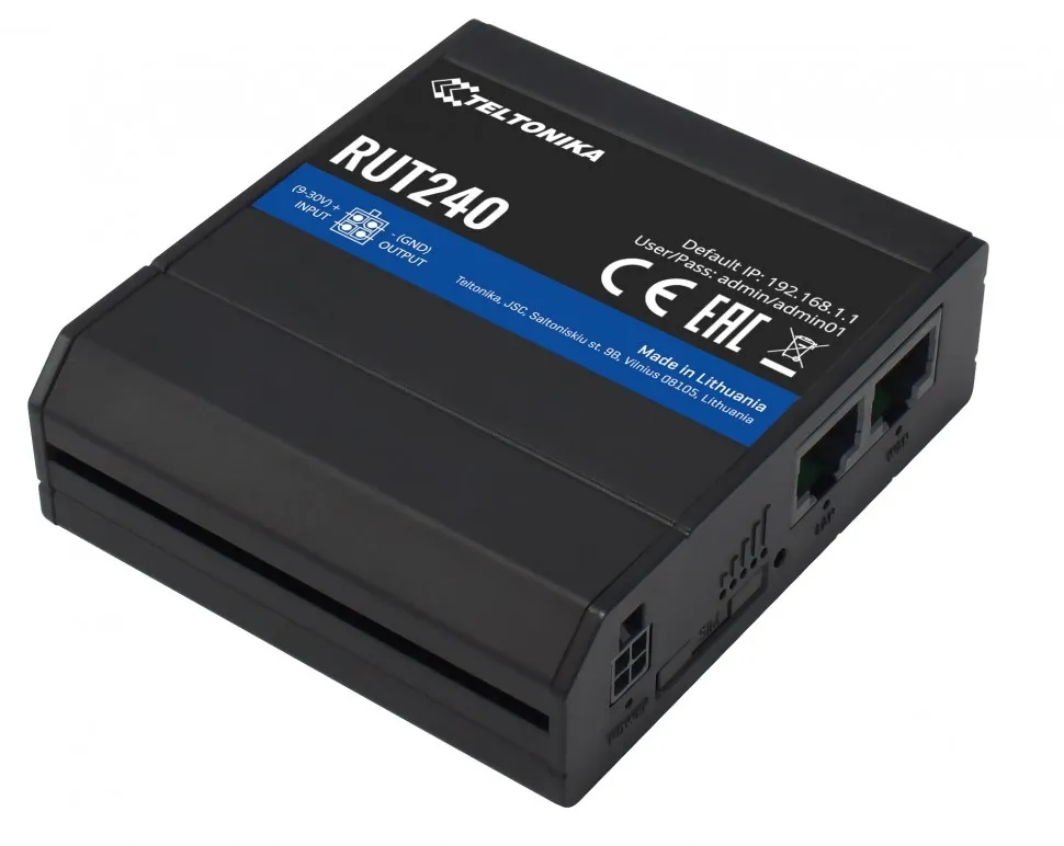 RUT240 (арт. RUT24000E000) LTE-маршрутизатор Teltonika 
