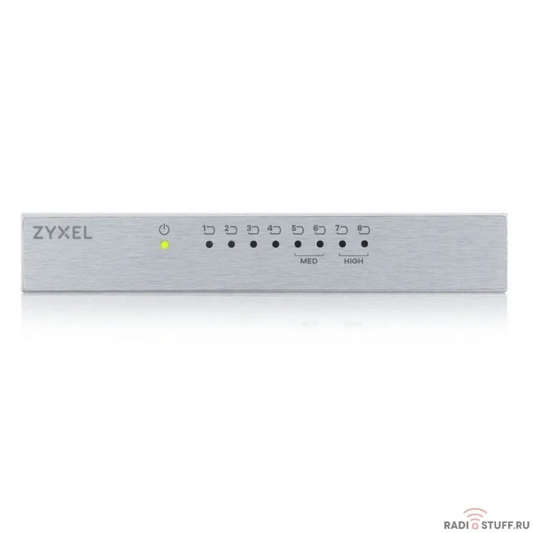 ZYXEL GS-108BV3-EU0101F/GS-108B Коммутатор v2/v3, 8 портов 1000 Мбит/с, настольный, металлический корпус