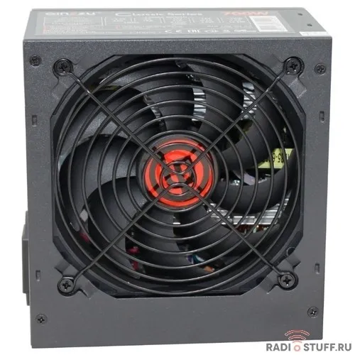 Ginzzu CB700 12CM black,24+4p,2 PCI-E(6+2), 6*SATA, 3*IDE,оплетка MB, кабель питания