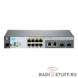HP J9774A Коммутатор HPE 2530-8G-PoE+ управляемый настольный 10x10/100/1000BASE-T 2x10/100/1000BASE-T/Mini GBIC (SFP)