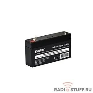 Exegate EX282944RUS Аккумуляторная батарея DT 6012 (6V 1.2Ah, клеммы F1)