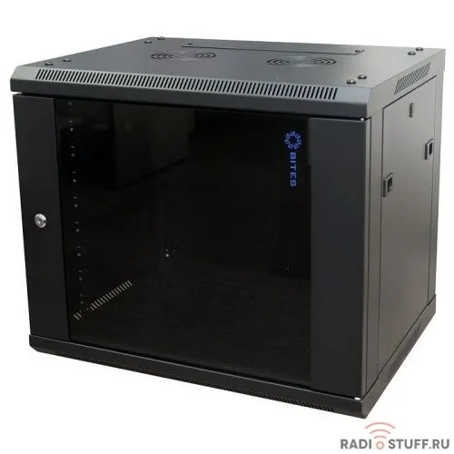 Шкаф телекоммуникационный, 12U, (600х450мм), черный, 5bites