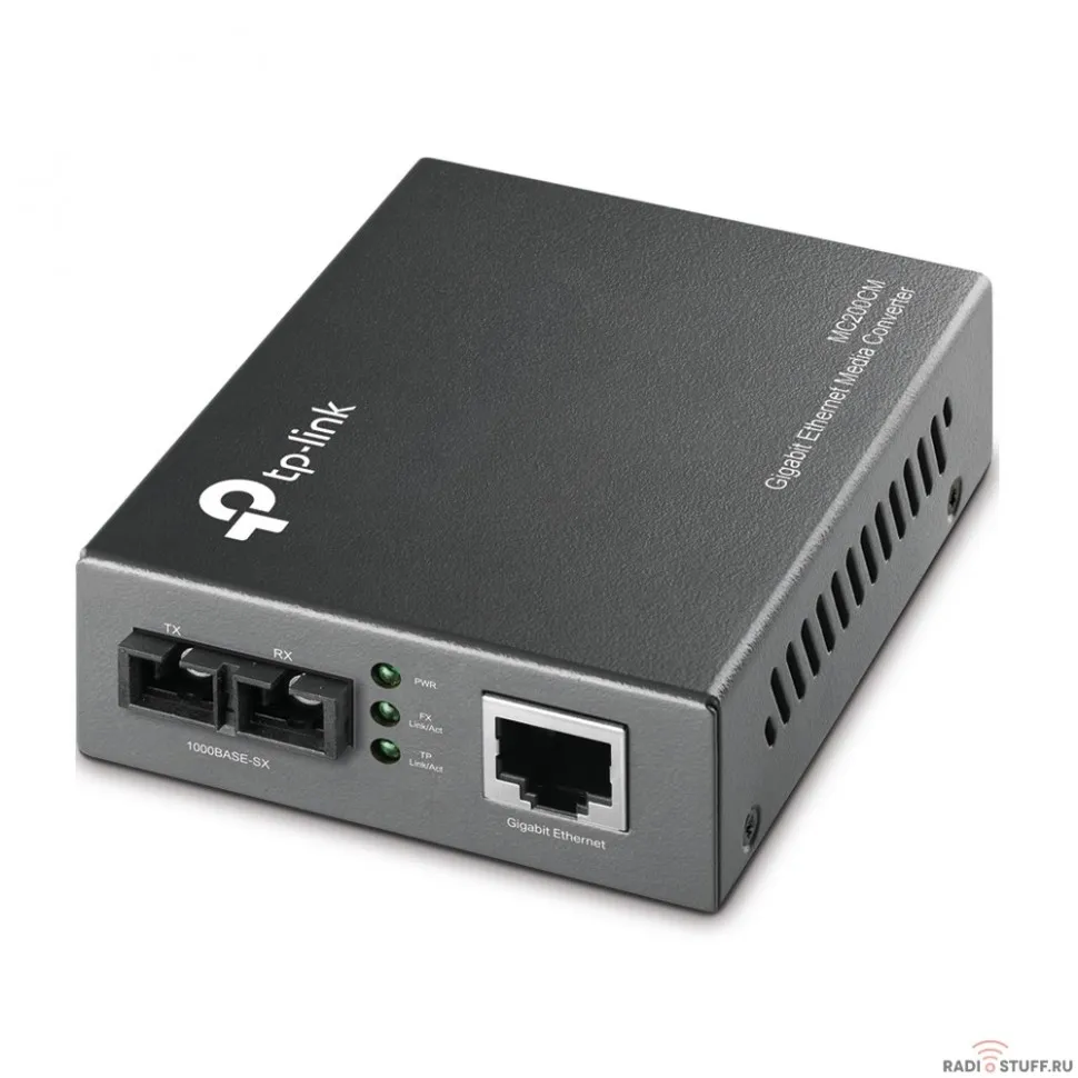 TP-Link MC200CM Медиаконвертор 10/100/1000M RJ45 to 1000M multi-mode,Full-duplex,up to 550m 