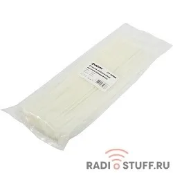 Exegate EX253855RUS Стяжка нейлоновая, неоткрывающаяся. Exegate <CV-300W>, 300мм, упак. 100шт White