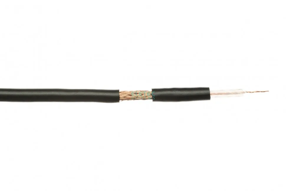 Кабель коаксиальный RG-59 MICRO MIL17 черный, 100 м