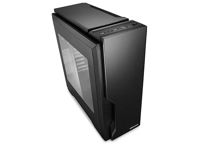 Корпус Deepcool DUKASE V2 без БП, большое боковое окно, черный, ATX