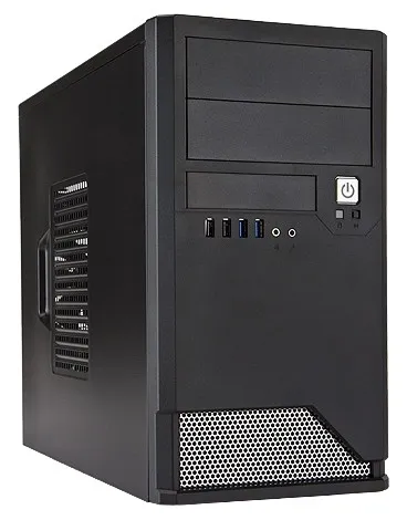 Mini Tower InWin EMR048 Black/Silver 450W U2.0*2+U3.0*2+AirDuct+Audio mATX
