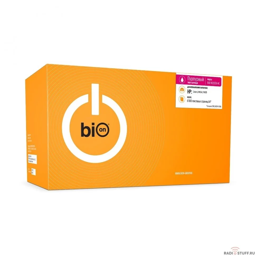 Bion W2033X Картридж для HP LaserJet Pro M454/MFP M479 (6000  стр.), Пурпурный, без чипа