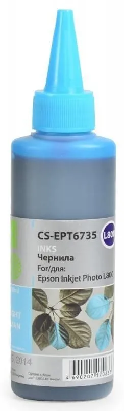 Чернила LIGHT CYAN 100ML /L800 CS-EPT6735 CACTUS