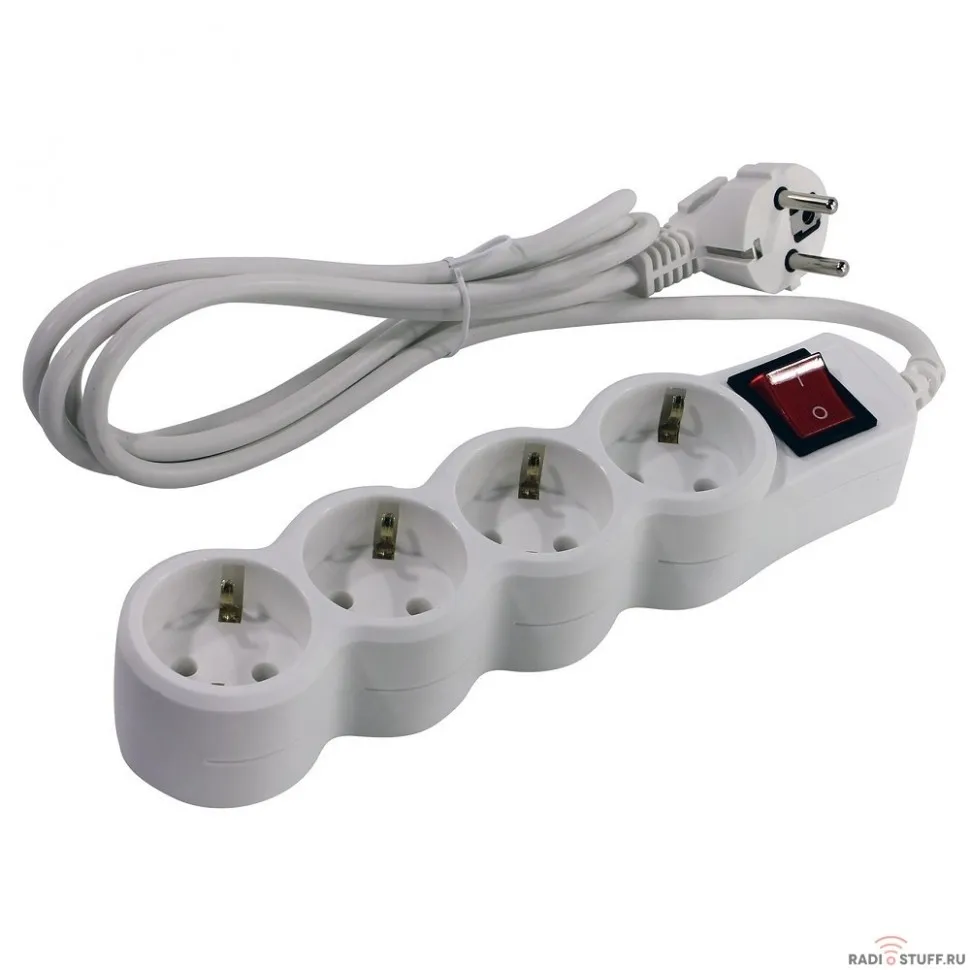5bites SP4W-150 Сетевой фильтр  4S / 3*0.75MM2 / 5M / WHITE