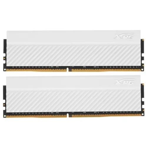 Модуль памяти ADATA XPG Gammix D45 Gaming DDR4 Общий объём памяти 32Гб Module capacity 16Гб Количество 2 3200 МГц Радиатор Множитель частоты шины 16 1.35 В белый AX4U320016G16A-CWHD45
