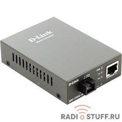 D-Link DMC-F20SC-BXD/A1A WDM медиаконвертер с 1 портом 10/100Base-TX и 1 портом 100Base-FX с разъемом SC (ТХ: 1550 нм; RX: 1310 нм ) для одномодового оптического кабеля (до 20 км)