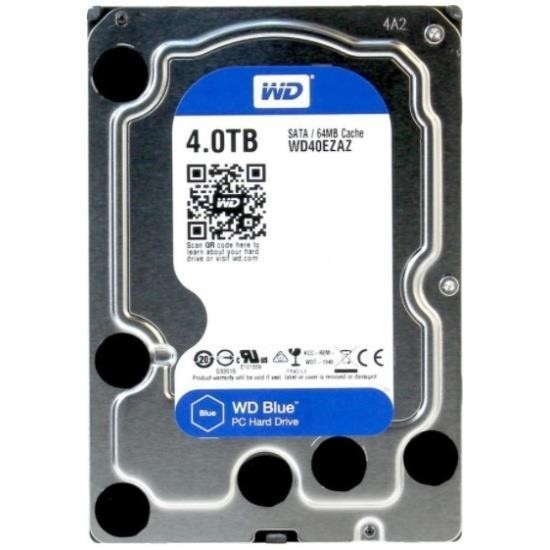 Жесткий диск WESTERN DIGITAL Blue 4Тб Наличие SATA 3.0 256 Мб 5400 об/мин 3,5" WD40EZAX