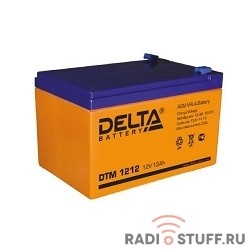 Delta DTM 1212  (12 А\ч, 12В) свинцово- кислотный аккумулятор  