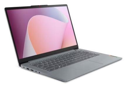 Ноутбук LENOVO IdeaPad 3 Slim 14ABR8 14" 1920x1080/AMD Ryzen 7 7730U/RAM 8Гб/SSD 512Гб/AMD Radeon Graphics/ENG|RUS/DOS/серый/1.37 кг 82XL005NPS