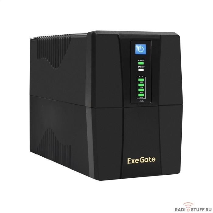 Exegate EX292784RUS ИБП ExeGate Power Back BNB-1000.LED.AVR.4C13.RJ.USB <1000VA/550W, LED, AVR, 4*C13, RJ45/11,USB, Black>