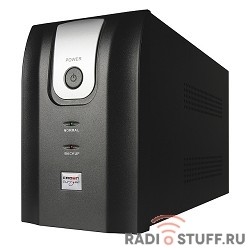 CROWN ИБП CMU-1000XIEC {1000VA/700w; Line Interactive; 6 х IEC 320; 12V7AH х 2; Металл}