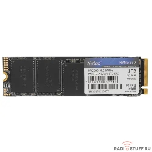 SSD Netac NV2000 PCIe 3 x4 M.2 2280 NVMe 3D NAND SSD 1TB NT01NV2000-1T0-E4X