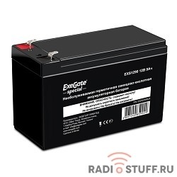 Exegate ES252438RUS Аккумуляторная батарея DTM 1209 (12V 9Ah, клеммы F1)