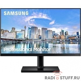 LCD Samsung 23.8" F24T450FQI Black с поворотом экрана {IPS 1920x1080 75Hz 4ms 178/178 250cd 1000:1 HDMI DisplayPort 2xUSB}