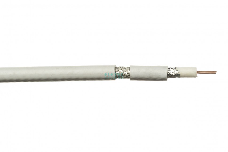 Кабель коаксиальный RG-6U 75 Ом, CCS, экран 48%, 100 м