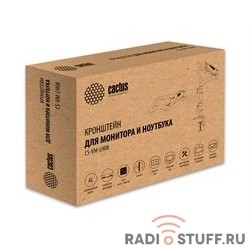 Cactus CS-VM-LH08-BK черный 13"-27" макс.8кг настольный поворот и наклон