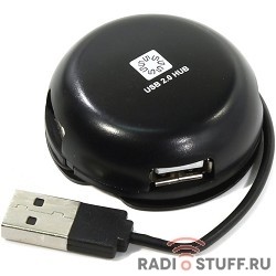 5bites HB24-200BK Концентратор 4*USB2.0 / USB PLUG / BLACK
