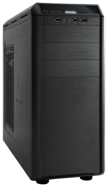 Midi Tower InWin BWR143 Black U2*2+U3*1+A(HD)+FAN (12cm), (G7) (без блока питания)