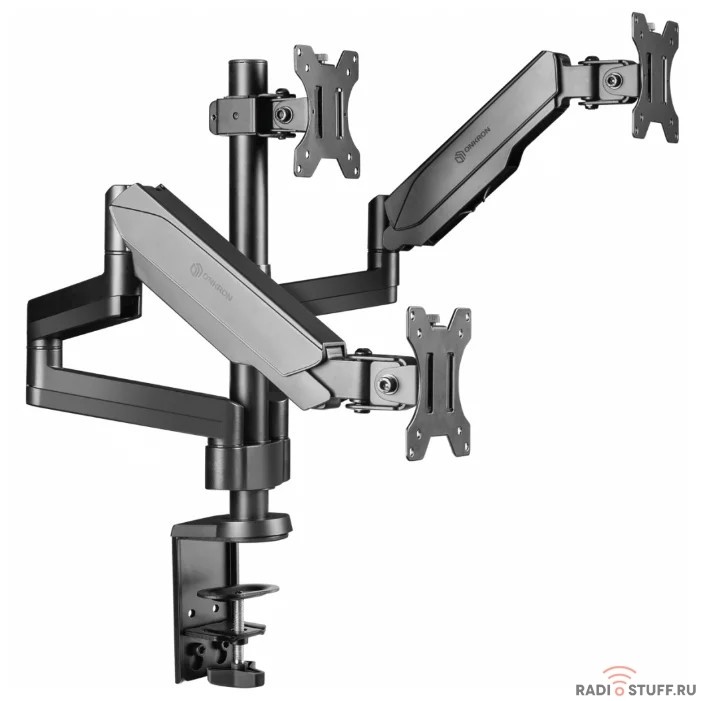 ONKRON G280 чёрный {Для трех экранов с диагональю 13"-32" Допустимая нагрузка: 3 x (1-8 кг) VESA: 75x75, 100x100 мм}