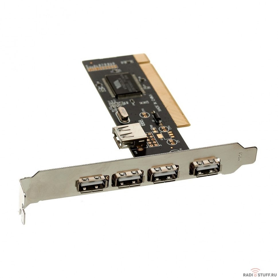 Exegate EX281227RUS Контроллер EXE-352 PCI, 4*USB2.0 ext + 1*USB2.0 int (OEM)