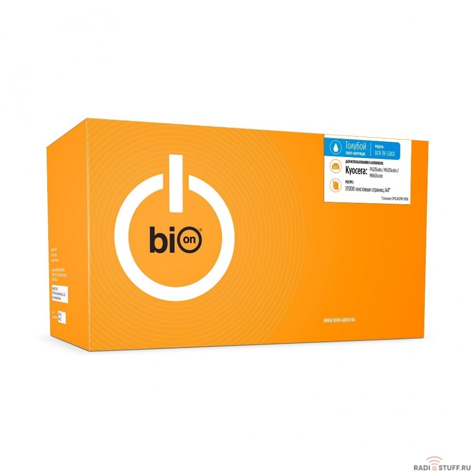 Bion TK-5280C Картридж для Kyocera P6235cdn/M6235cidn/M6635cidn (11000  стр.), Голубой